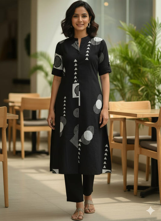 Akshra Collection Women Embroidered Rayon Kurti Pant Set
