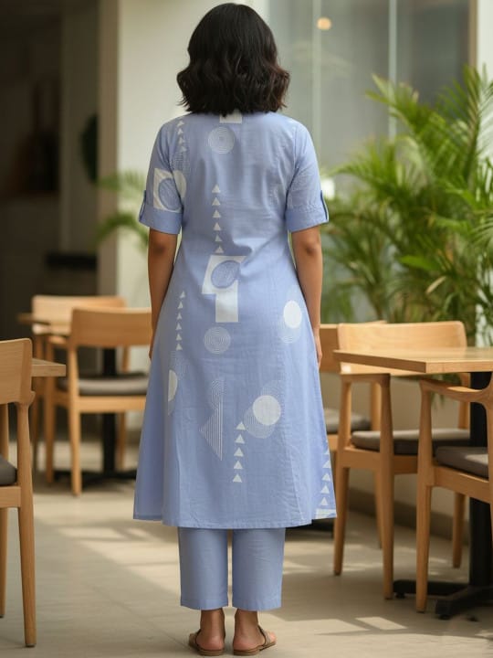 Akshra Collection Women Embroidered Rayon Kurti Pant Set